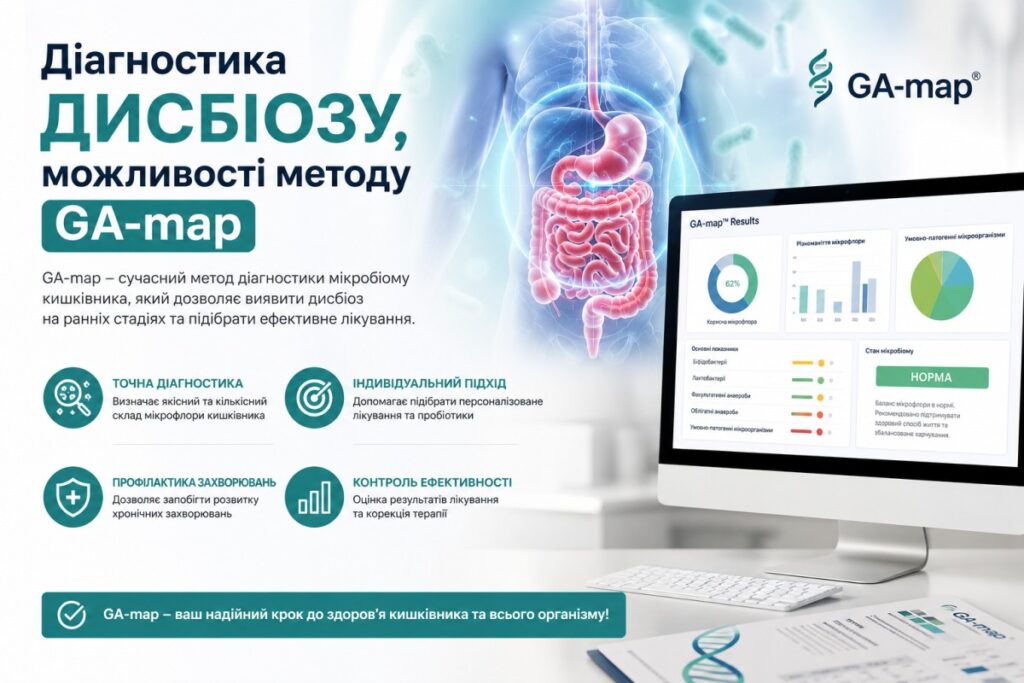 Діагностика дисбіозу, можливості методу GA-map